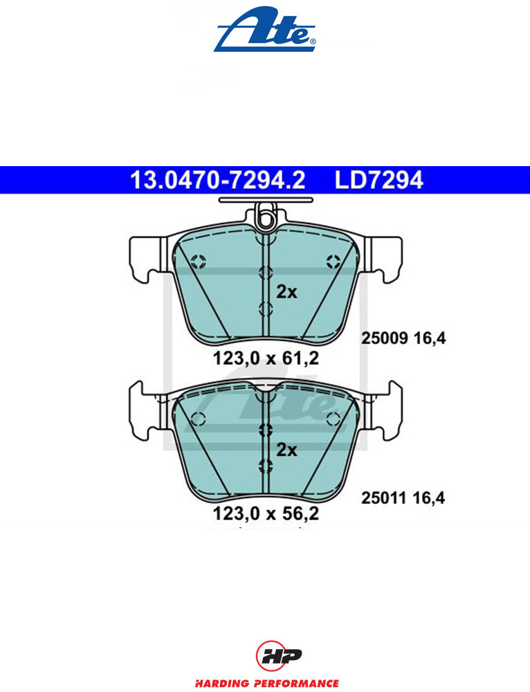 tragedy Operation possible Not essential ATE Rear Ceramic Brake Pads - MK7/7.5 R, 8V S3, MK7/7.5 GTI - Harding  Performance