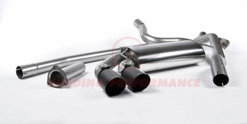 Milltek Sport Downpipe-back - Audi Coupe UR quattro 10v Turbo, Non-resonated (louder), Cerakote Black OEM-Style Tips [MCXAU103]