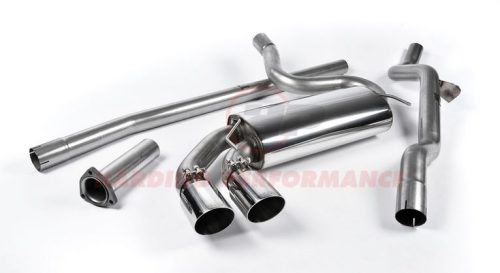 Milltek Sport Downpipe-back - Audi Coupe UR quattro 10v Turbo, Non-resonated (louder), Polished OEM-Style Tips [MCXAU104]