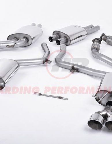 Milltek Sport Cat-back - Audi S4 3.0 TFSI B8.5, Quad Outlet Polished Tips [SSXAU366]